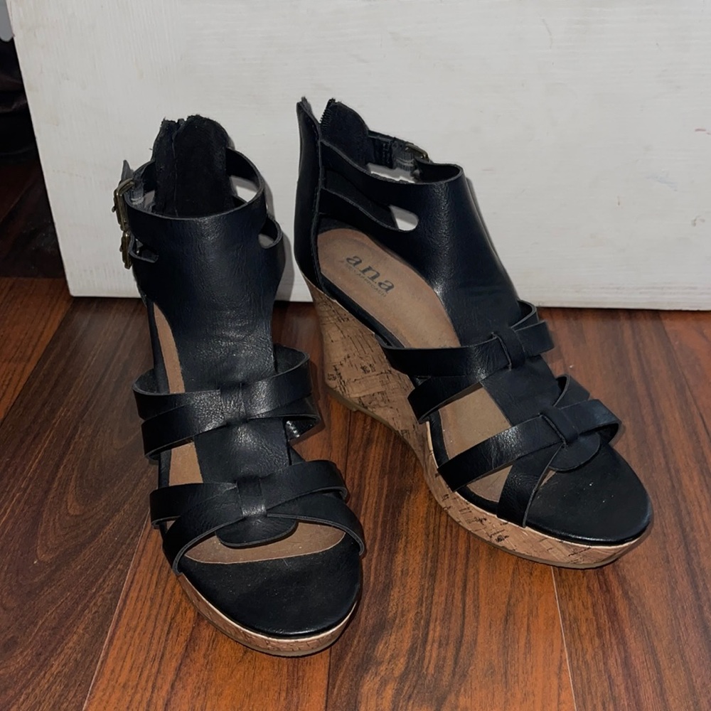 Cork wedge blank sandals